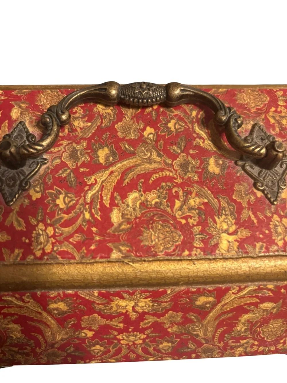 Vintage Court Raymond Waites Hinged Storage Box 10”tall, 12”wide, 6”deep